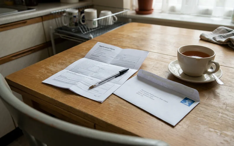 A completed compensation application ready to submit