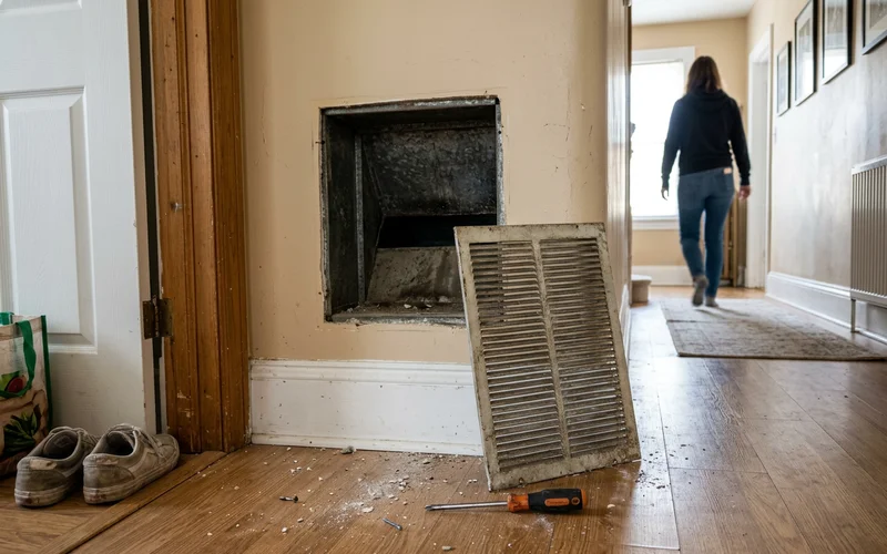HVAC ductwork, a common route that distributes odor through a property